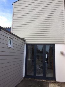 Hardiplank on extension in north London