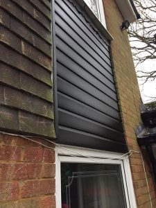 Pvc black foiled cladding