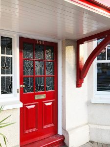Door canopy in Muswell Hill, North London