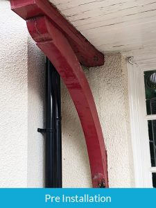 Pre installation of old canopy