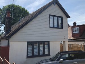 New concrete cladding installation