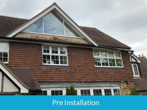 Preinstallation of new guttering in Hadley Wood