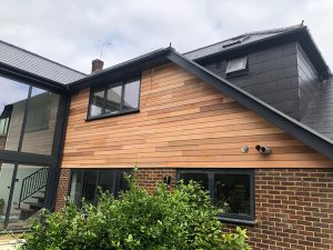 Cedarwood timber cladding in Essex