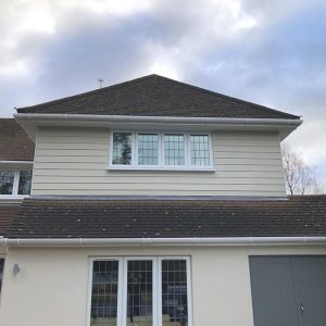 Clagging and gutter installation