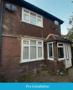Pre installation of Hardieplank cladding