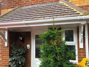 Bespoke door canopy installation