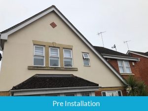 Pre installation of soffits and fascias