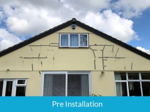 Pre installation of James Hardie cladding