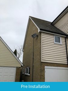 Before installation of new cladding