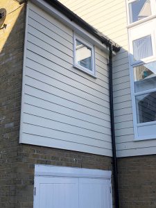 New cladding installation