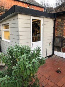 Cladding on an extension