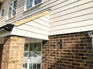 James Hardie cladding in cobblestone colour