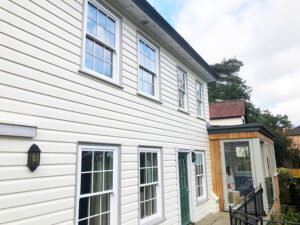 Loughton timber cladding installation