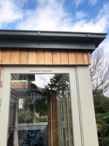 Zinc coated steeel guttering