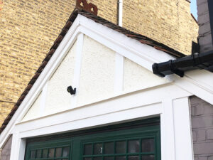 Replacement bargeboards over garage