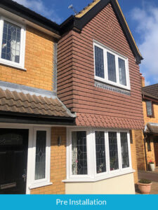 Pre-installation of composite cladding