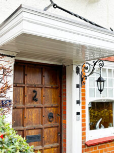 Door canopy installation in East London