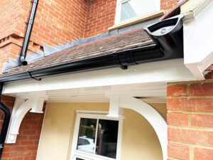 New Lindab guttering installation detail