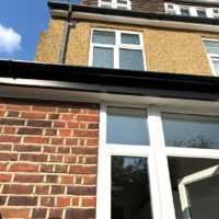 Replacement black uPVC bargeboards