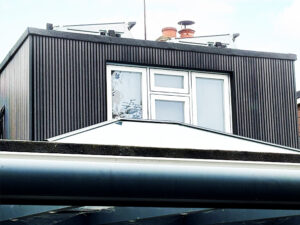 Black Ecoscape cladding installation