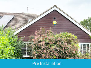 Pre installation of new cladding in Cobham