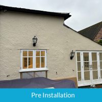 Pre-installation of new cladding