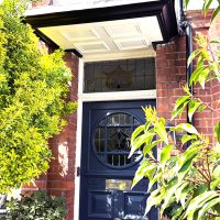 Bespoke door canopy installation in Highgate, North London