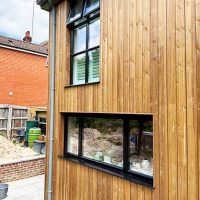 Cedar cladding installation in Guildford