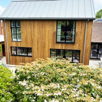 Cedar cladding installation in Surrey