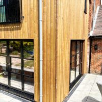 Timber cladding installation in Guildford, Surrey