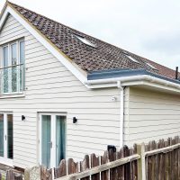 Composite cladding installation in Mersea Island near Colchester, Essex