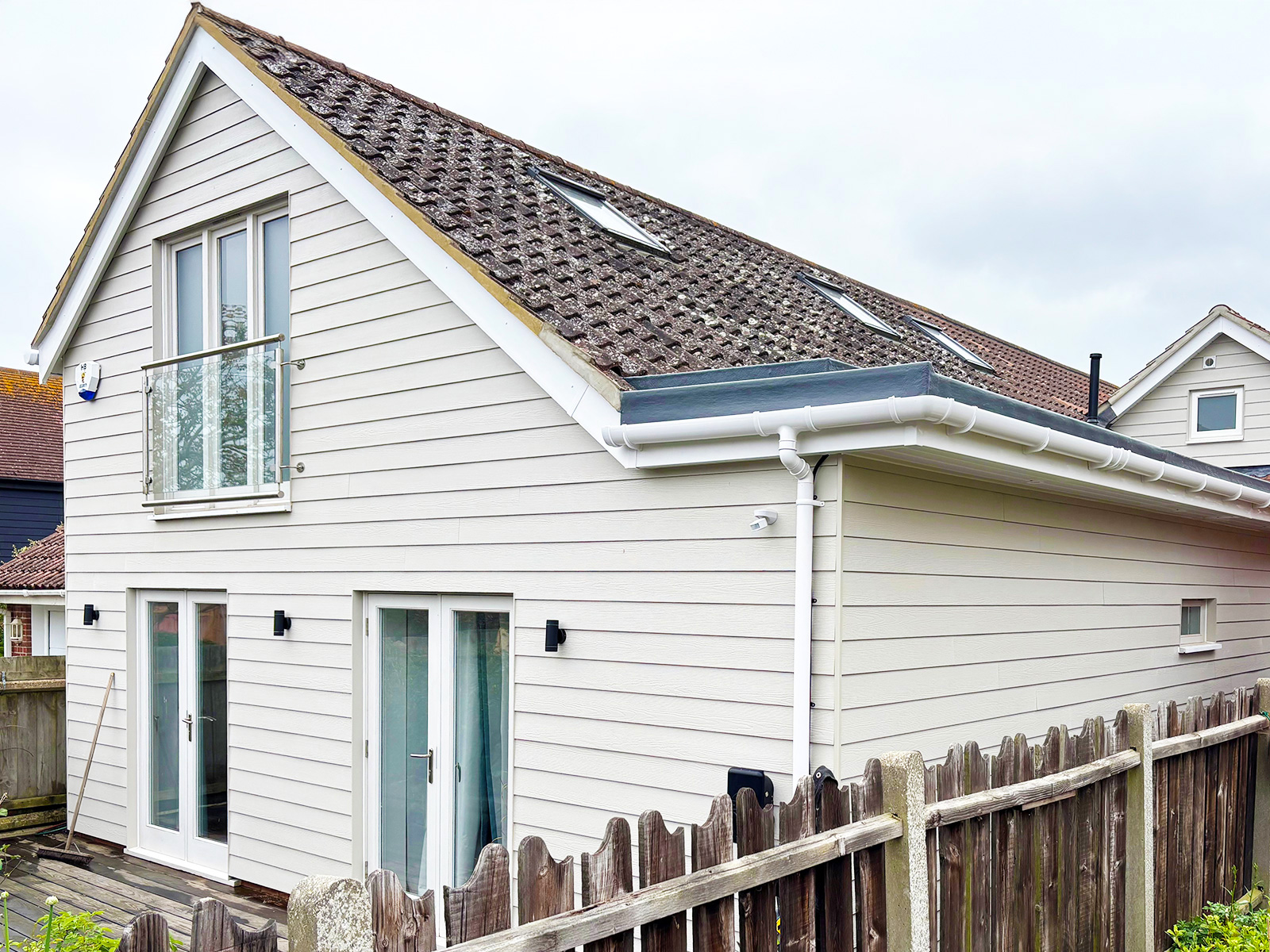 Composite cladding installation in Mersea Island near Colchester, Essex