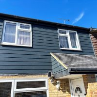 James Hardie cladding in Anthracite grey installed in Enfield, North London