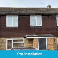 Property before the removal of Finlock gutters