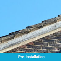 Pre-installation of new fascias and soffits