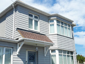 Composite cladding installation in Cuffley, Hertfordshire.