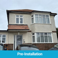 Pre-installation of composite cladding