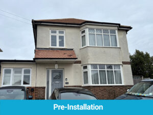 Pre-installation of composite cladding