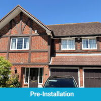 Pre-installation of new soffits and fascias in Cuffley, Hertfordshire