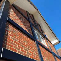 White maintenance-free PVC soffits