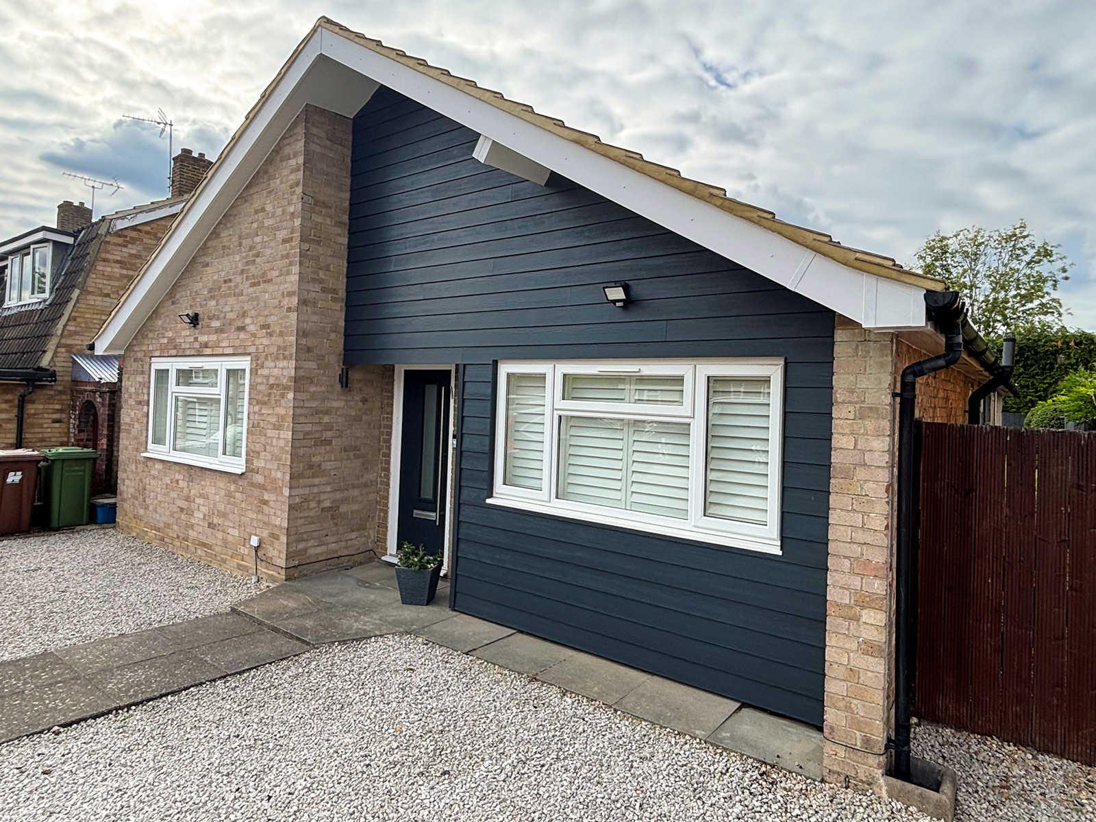Composite cladding installation in Bushey, Hertfordshire