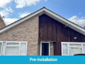 Pre-installation of new composite cladding